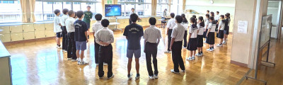合唱朝練２年